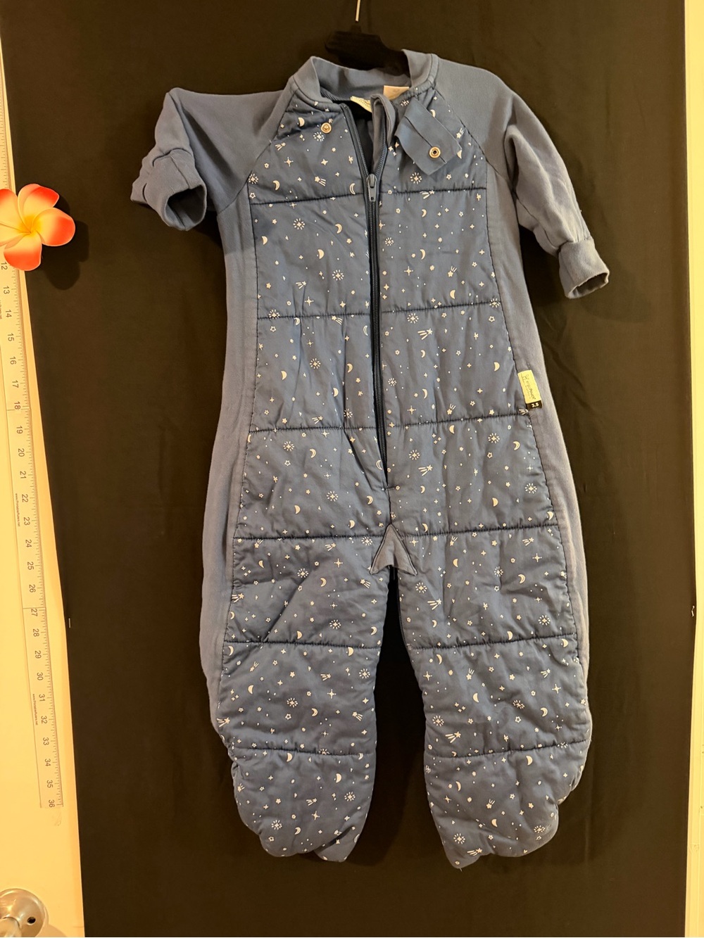 Ergo Pouch Blue Star & Moon Quilted Baby Sleep Bag Pajamas